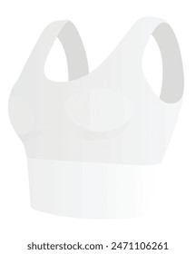 White  woman bra. vector illustration