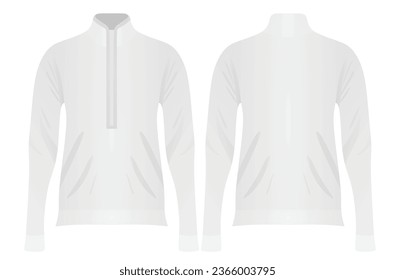 White woman long neck t shirt. vector