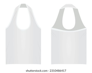 White woman o neck top. vector