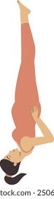 White woman pregnant sun salutation yoga pose 