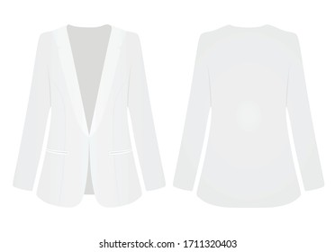 White woman suit. vector illustration