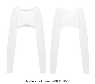 White woman sweater. vector illustration