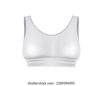 White  woman top. vector illustration