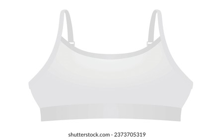 White  woman top. vector illustration