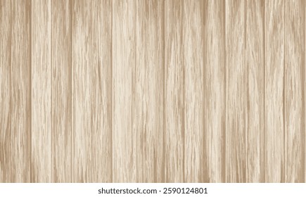 White wood background texture template. Beige and white wood texture background. Natural wood planks wall. Trendy interior striped wooden elements. Vector illustration.