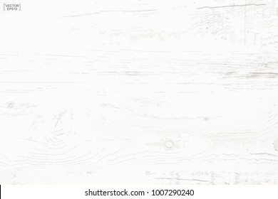 White wood pattern and texture for background. Vector illustration.