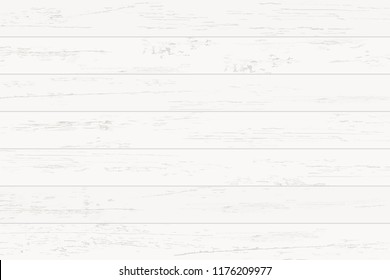 White wood pattern and texture for background. Vector illustration.