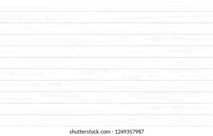 White wood pattern and texture for background. Vector illustration.