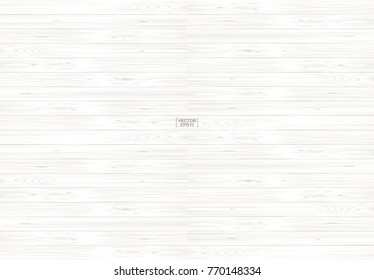 White wood pattern and texture for background. Vector illustration.