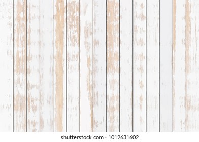 White wood plank texture background - Vector