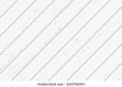 White wood plank texture for background. Vector illustration.