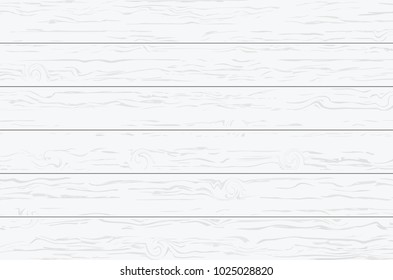 White wood plank texture for background. Vector illustration.