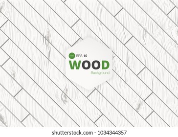 White wood plank texture for background. Vector illustration.