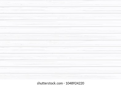 White wood plank texture for background. Vector illustration.