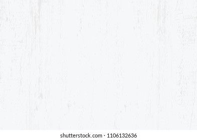 White wood plank texture for background. Vector illustration.