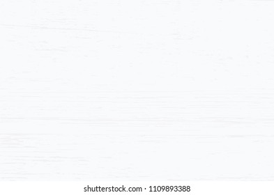 White wood plank texture for background. Vector illustration.