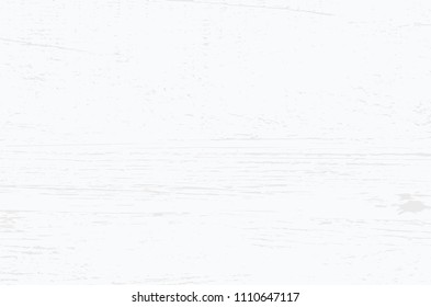 White wood plank texture for background. Vector illustration.