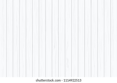 White wood plank texture for background. Vector illustration.