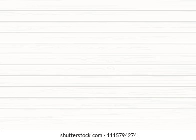 White wood plank texture for background. Vector illustration.