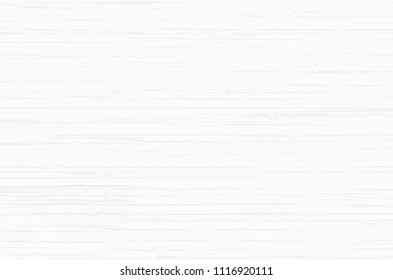 White wood plank texture for background. Vector illustration.