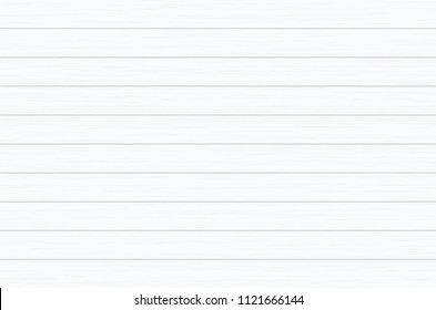 White wood plank texture for background. Vector illustration.