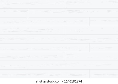 White wood plank texture for background. Vector illustration.