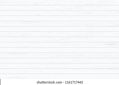 White wood plank texture for background. Vector illustration.