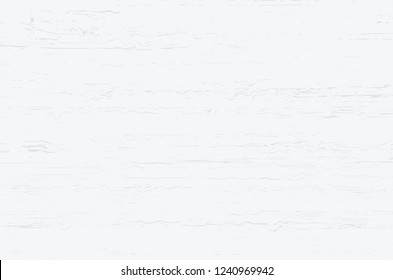 White wood plank texture for background. Vector illustration.