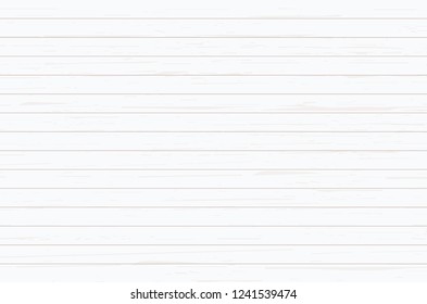 White wood plank texture for background. Vector illustration.