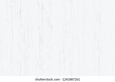 White wood plank texture for background. Vector illustration.