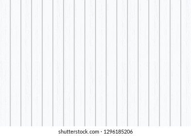 White wood plank texture for background. Vector illustration.