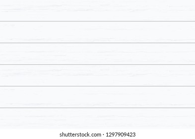 White wood plank texture for background. Vector illustration.
