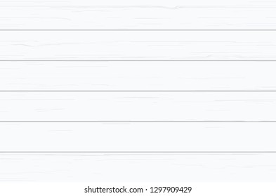 White wood plank texture for background. Vector illustration.