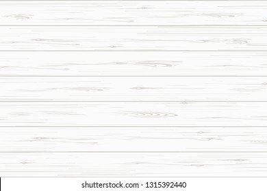 White wood plank texture for background. Vector illustration.