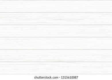 White wood plank texture for background. Vector illustration.