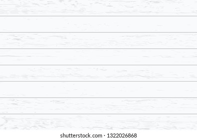 White wood plank texture for background. Vector illustration.
