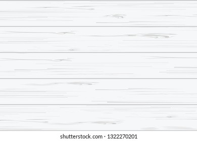 White wood plank texture for background. Vector illustration.