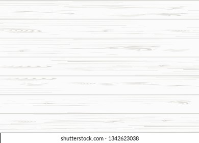 White wood plank texture for background. Vector illustration.