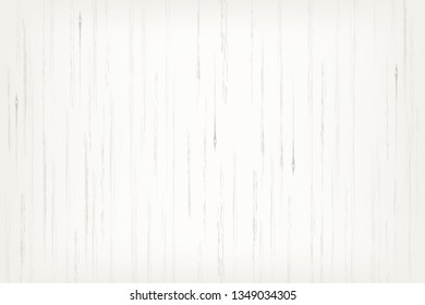 White wood plank texture for background. Vector illustration.