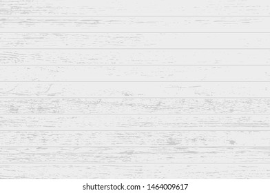 White wood plank texture for background. Vector illustration.
