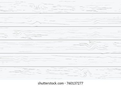 White wood plank texture for background. Vector illustration.