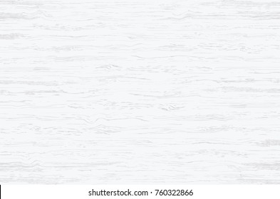 White wood plank texture for background. Vector illustration.