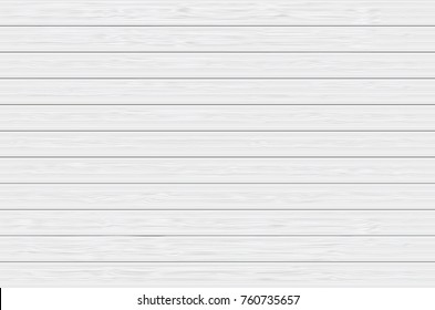 White wood plank texture for background. Vector illustration.