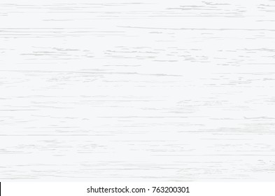 White wood plank texture for background. Vector illustration.