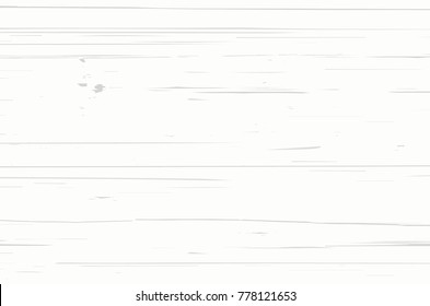 White wood plank texture for background. Vector illustration.