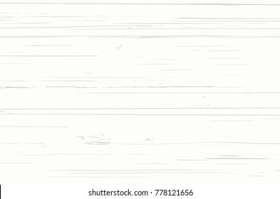 White wood plank texture for background. Vector illustration.