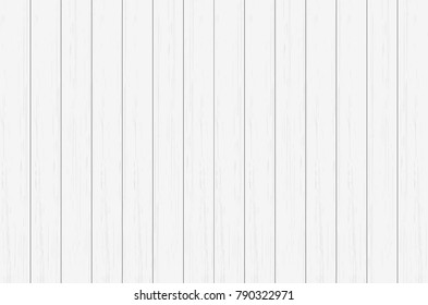 White wood plank texture for background. Vector illustration.