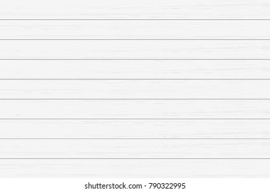White wood plank texture for background. Vector illustration.