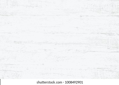 White Wood Plank Texture Vector Background