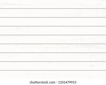 White wood plank texture vector background.